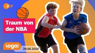 Diese Schüler treten bei der Junior-NBA an | logo! Nachrichten vom 29.06.2024