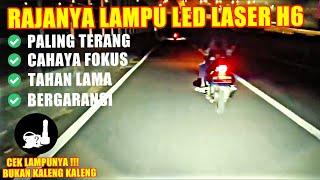 RAJANYA LAMPU LED LASER H6 MOTOR BERGARANSI ? #led #vario125old #biled