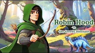 Robin Hood vs. the Greedy Dinosaur | A Tale of Courage and Generosity | Bedtime Story