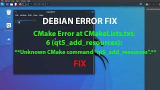 LINUX ERROR FIX: **Unknown CMake command "qt5_add_resources".**