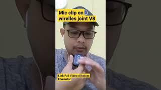 wirelles clip on sambung ke soundcard v8 #audiointerface #audiomixer #ceksound