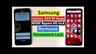 SAMSUNG A032F U1 U4 MDM KG LOCKED REMOVE BY UNLOCKTOOL