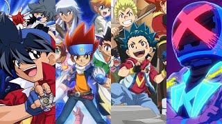 BEYBLADE All Japanese Openings BAKUTEN SHOOT BEYBLADE to BEYBLADE X