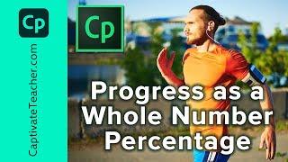 Adobe Captivate - Progress Indicator as a Percentage