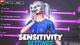 NEW UPDATE 3.4 !!BEST SENSITIVITY CODE+CONTROL SETTINGS BGMI/PUBG MOBILE | BGMI AFTER UPDATE 3.4