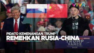 Kejeniusan Elon Musk Bikin Trump Remehkan China - Rusia Saat Pidato Kemenangan