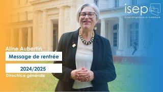 Message de rentrée 2024-2025 à toute la communauté Isep ! 