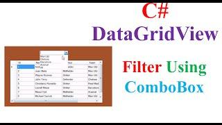 C# MysQL - Filter/Search DataGridView Database Records Using ComboBox