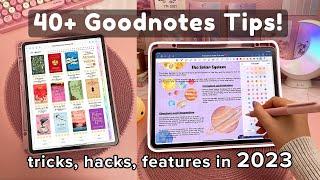 40+ Goodnotes Tips you NEED to know ️ iPad | Apple Pencil