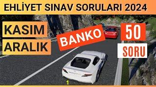 Ehliyet Sınav Soruları 2024 | Kasım, Aralık Çıkmış Ehliyet Sorularını Çöz