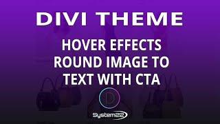 Divi Theme Hover Effects Round Image To Text With CTA 