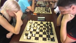 chess blitz WIM Bivol   GM Novik