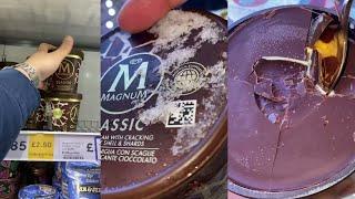 Magnum Ice Cream Chocolate Bucket ASMR I Satisfying