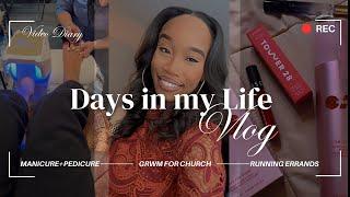 A Few Days in My Life| new nails, running errands, church & more