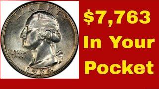 Valuable 1964 quarters worth money! 1964 quarters worth! Check your change!