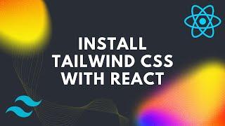 Installing Tailwind CSS with React | ReactJS Tutorial | Sashank Gl 