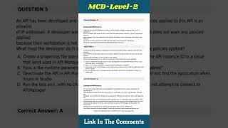 MCD-Level-2 - MuleSoft Certified Developer - Level 2 (Mule 4) Exam Dumps Questions