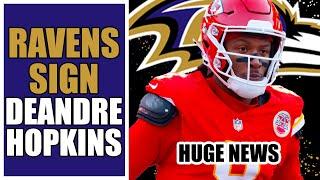 BALTIMORE RAVENS SIGN DEANDRE HOPKINS! Ravens Fan Instant Reaction