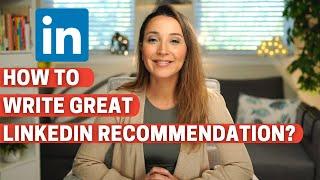 HOW TO WRITE LINKEDIN RECOMMENDATION? LinkedIn Personal Profile Tips for Business  | Career Move