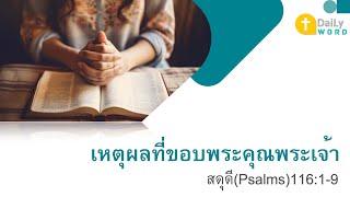 [DAILY WORD] เหตุผลที่ขอบพระคุณพระเจ้า สดุดี(Psalms) 116:1-9