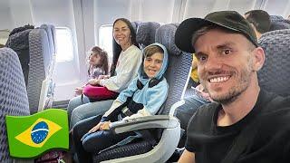 VIAGEM DE AVIÃO PARA O BRASIL - Família Brancoala