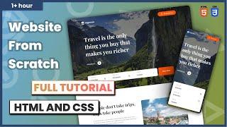   Professional Website from Start to Finish 2021 [Full Tutorial] | HTML, CSS Tutorial