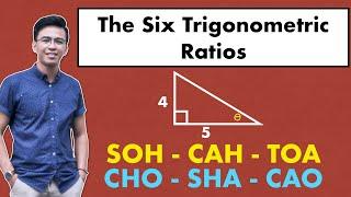 The Six Trigonometric Ratios - Trigonometry @MathTeacherGon