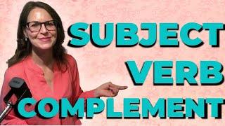 Subject Verb Complement Word Order English Grammar