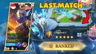 LAST MATCH BEFORE REACH TO MYTHIC! WIN OR LOSE ? - Mobile Legends