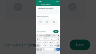 is Banned from using WhatsApp contact support for help