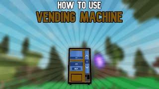 HOW To USE The VENDING MACHINE | Roblox Skyblock