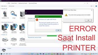 cara atasi error Driver Package Cannot be Installed Di Windows 10 saat INSTALL PRINTER di Windows 10