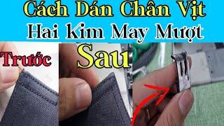 Chỉnh máy hai kim dán chân vịt va dầy không được@LuanTran66Tv