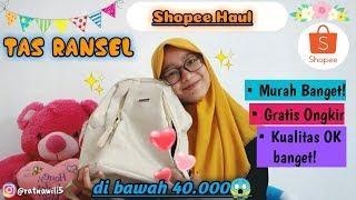 Shopee Haul - Tas Gendong Wanita Murah dan Bagus banget! | Unboxing+Review+Tryon