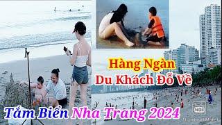 TOÀN CẢNH Bãi Biển Nha Trang Đẹp Nhất Việt Nam QUÁ ĐÔNG KHÁCH DU LỊCH Đang Tắm