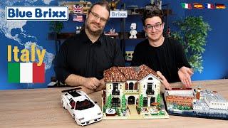 Brick Trip Through Italy: Mansion, Monuments and Cars - Sets by BlueBrixx & Mould King