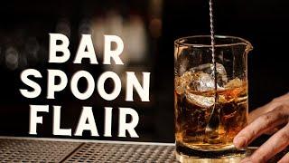 Skillful Bar Spoon Flair Bartending