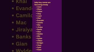 Top 20 Baby Boy Names as Unique and as Cute #babynames