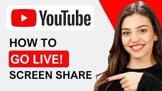 How To Go Live and Share Screen on YouTube Mobile | Quick Tutorial (2024)