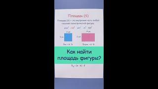 Что такое площадь? Как найти площадь?