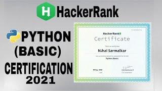 Python (Basic) Certification | Hacker Rank Certification | English Explanation