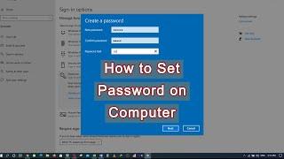 how to put password on laptop