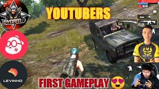 TOP 10 YOUTUBERS FIRST GAMEPLAY  | PUBG MOBILE