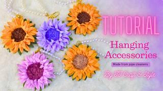 DIY FLOWER | Sunflower bag hanging accessories made from pipe cleaners