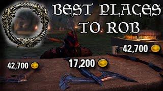The BEST places to ROB to make MONEY in ESO (Elder Scrolls Online Quick Tips for PC, PS4, and XB1)