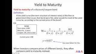 Yield to maturity (Fixed income 06)