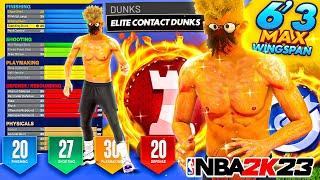 MY 3PT SHOT CREATOR BUILD w/ CONTACT DUNKS WILL BREAK NBA 2K23 - BEST POINT GUARD BUILD NBA 2K23