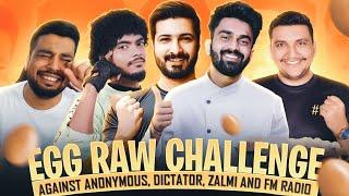 Egg Challenge with Star Anonymous ,FM Radio ,Zalmi Gaming , Dictator - intense match Pubg Mobile