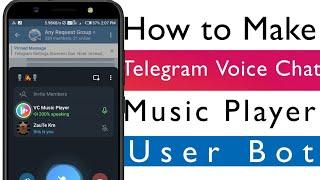 How to Make Telegram Voice Chat Music Player User Bot