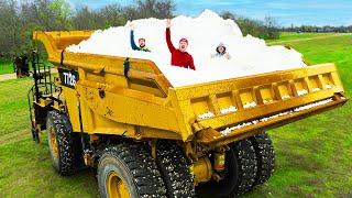 I Filled My Dump Truck With Packing Peanuts!